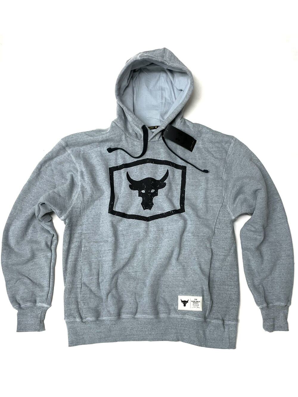 UA Under Armour Project Rock Hoodie Sweatshirt Mens Size 2XL Warm Up 1346067